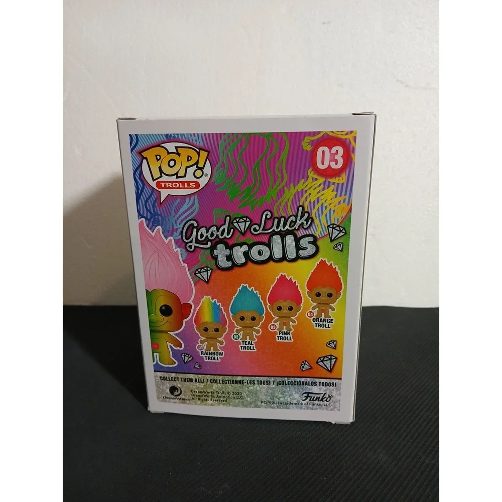 Funko POP! Good Luck Trolls PINK TROLL#03 Limited Edition WONDERCON Box Damage